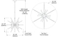 DAINOLITE, VELA HANGING CHANDELIER, CHANDELIER LIGHT