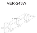 DAINOLITE, VERONICA WALL VANITY, VANITY LIGHT