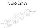 DAINOLITE, VERONICA WALL VANITY, VANITY LIGHT