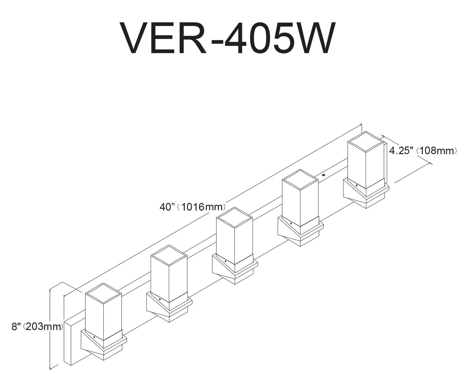 DAINOLITE LTD. VER-405W-PC 179d63bd-b516-4416-b06d-7f5ceffb1582