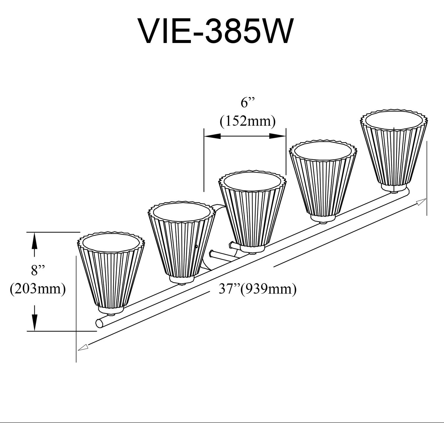 DAINOLITE, VIENNA WALL VANITY, VANITY LIGHT