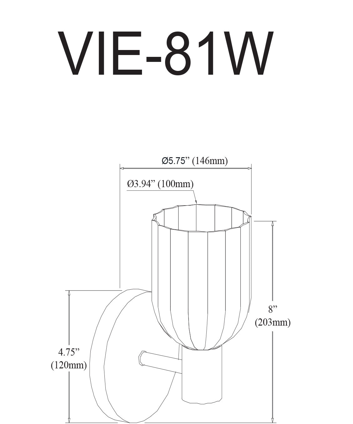 DAINOLITE, VIENNA WALL VANITY, VANITY LIGHT
