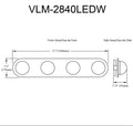 DAINOLITE, VELMA WALL VANITY, VANITY LIGHT