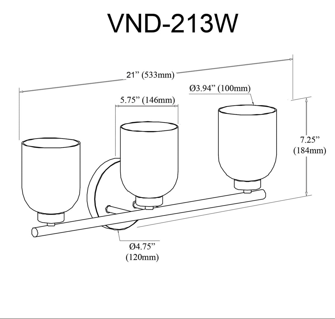 DAINOLITE, VONDA WALL VANITY, VANITY LIGHT
