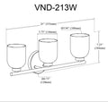 DAINOLITE, VONDA WALL VANITY, VANITY LIGHT