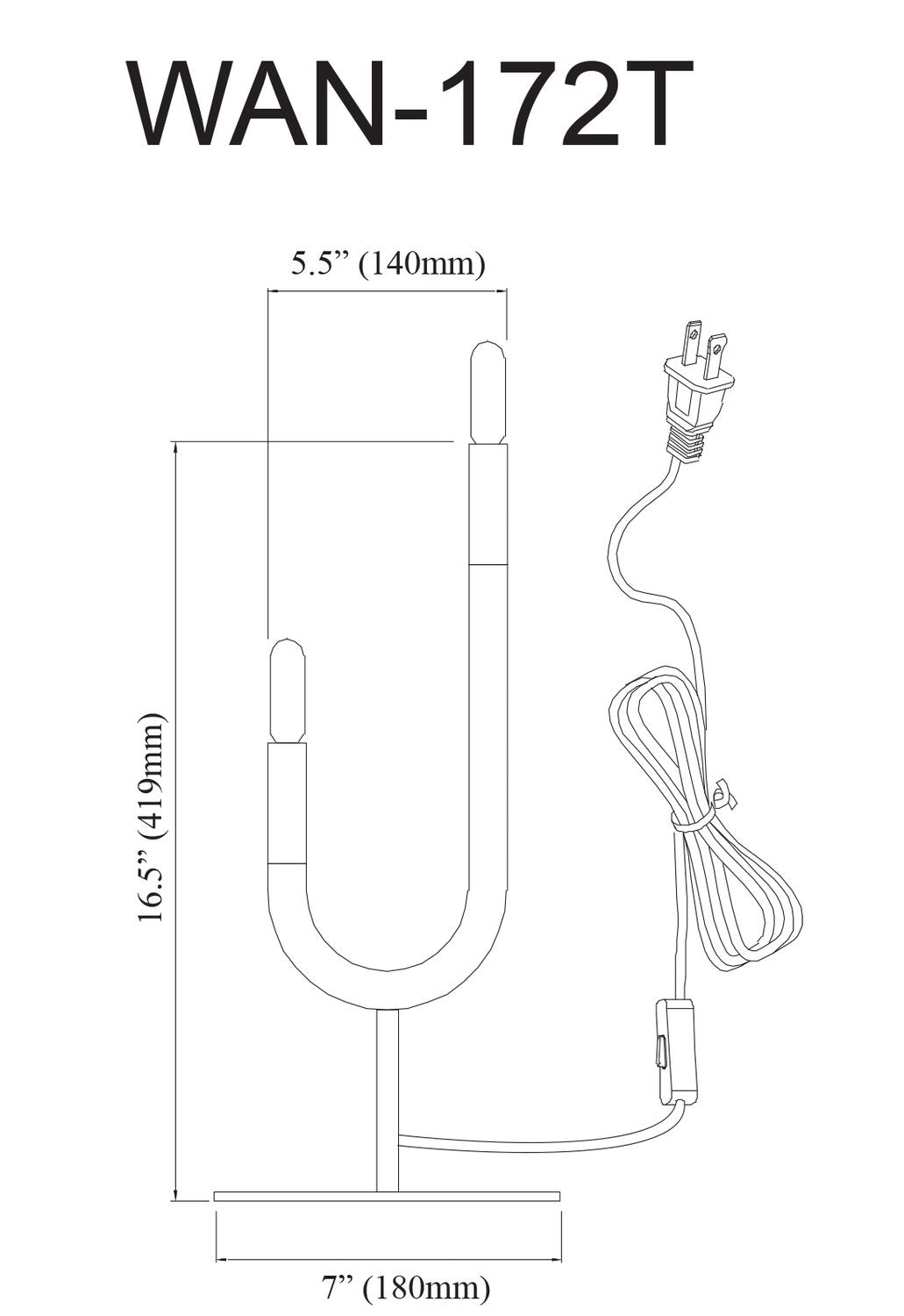 DAINOLITE LTD. WAN-172T-MB 06f9619d-2439-4576-bf2e-601bde7a7cf4