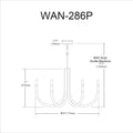 DAINOLITE, WAND HANGING CHANDELIER, CHANDELIER LIGHT