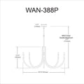 DAINOLITE, WAND HANGING CHANDELIER, CHANDELIER LIGHT