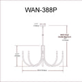 DAINOLITE, WAND HANGING CHANDELIER, CHANDELIER LIGHT
