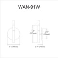 DAINOLITE LTD. WAN-91W-MB e5730979-80a5-4df6-957a-6f31d60c113b
