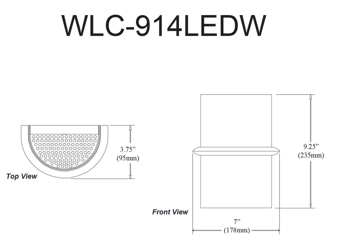 DAINOLITE LTD. WLC-914LEDW-MB cefe4ae9-e519-4b17-a025-717d6314ff4c