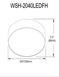 DAINOLITE, WALSH CEILING FLUSH, FLUSH MOUNT CEILING LIGHTS