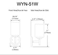DAINOLITE, WYNONA WALL DECORATIVE, WALL SCONCES