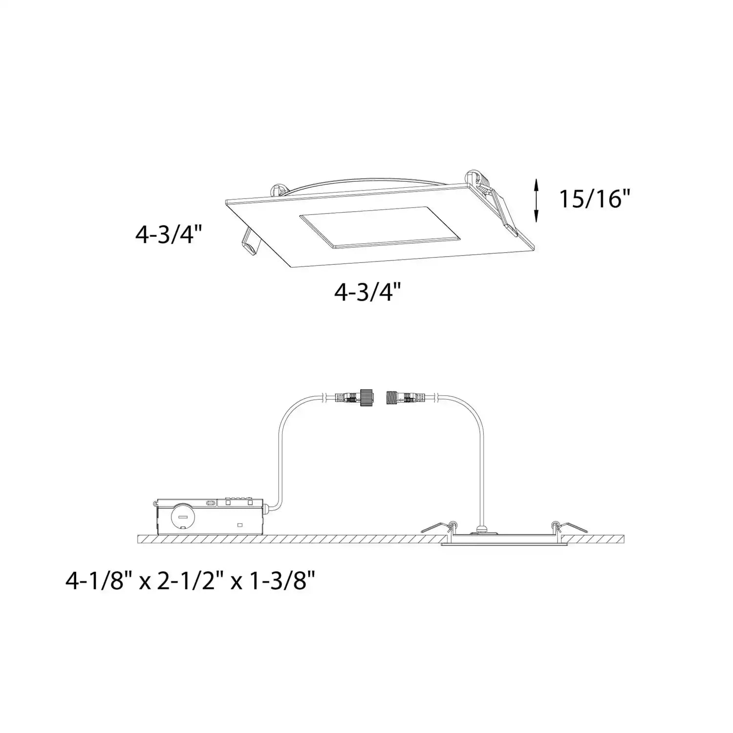 DALS, EXCEL PANEL LIGHT, FLUSH MOUNT CEILING LIGHTS