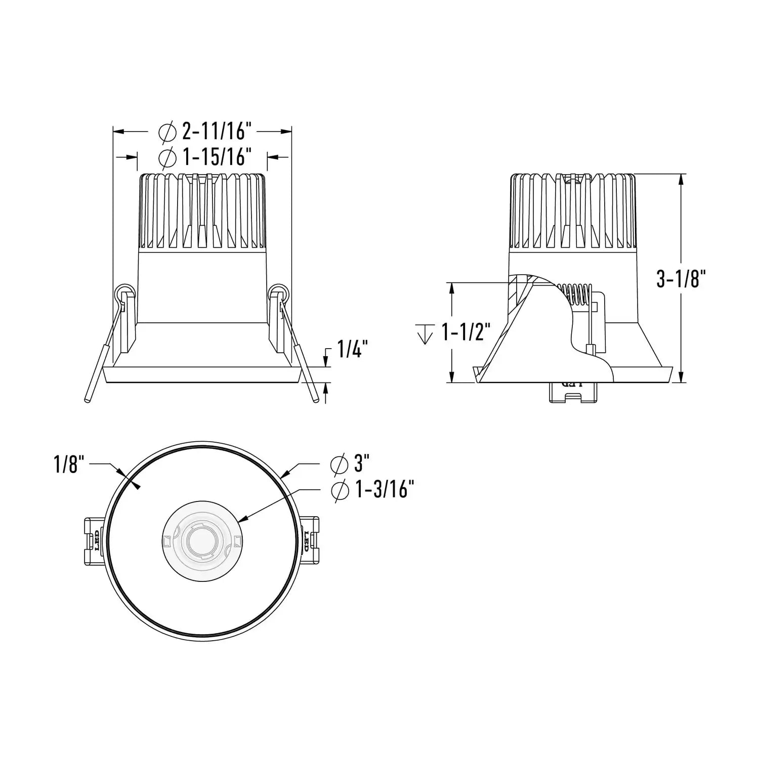 DALS, NEST DOWNLIGHT, FLUSH MOUNT CEILING LIGHTS
