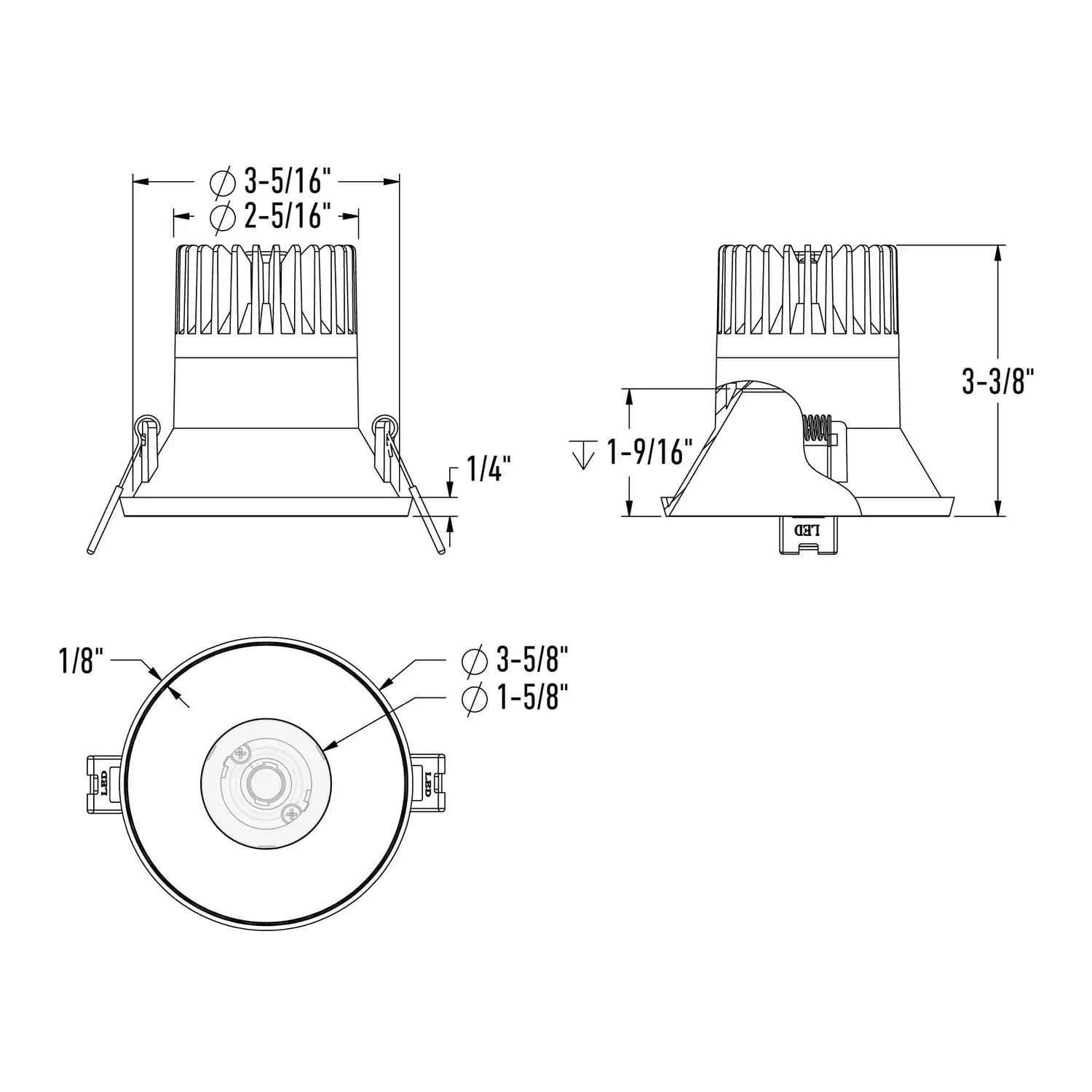 DALS, NEST DOWNLIGHT, FLUSH MOUNT CEILING LIGHTS