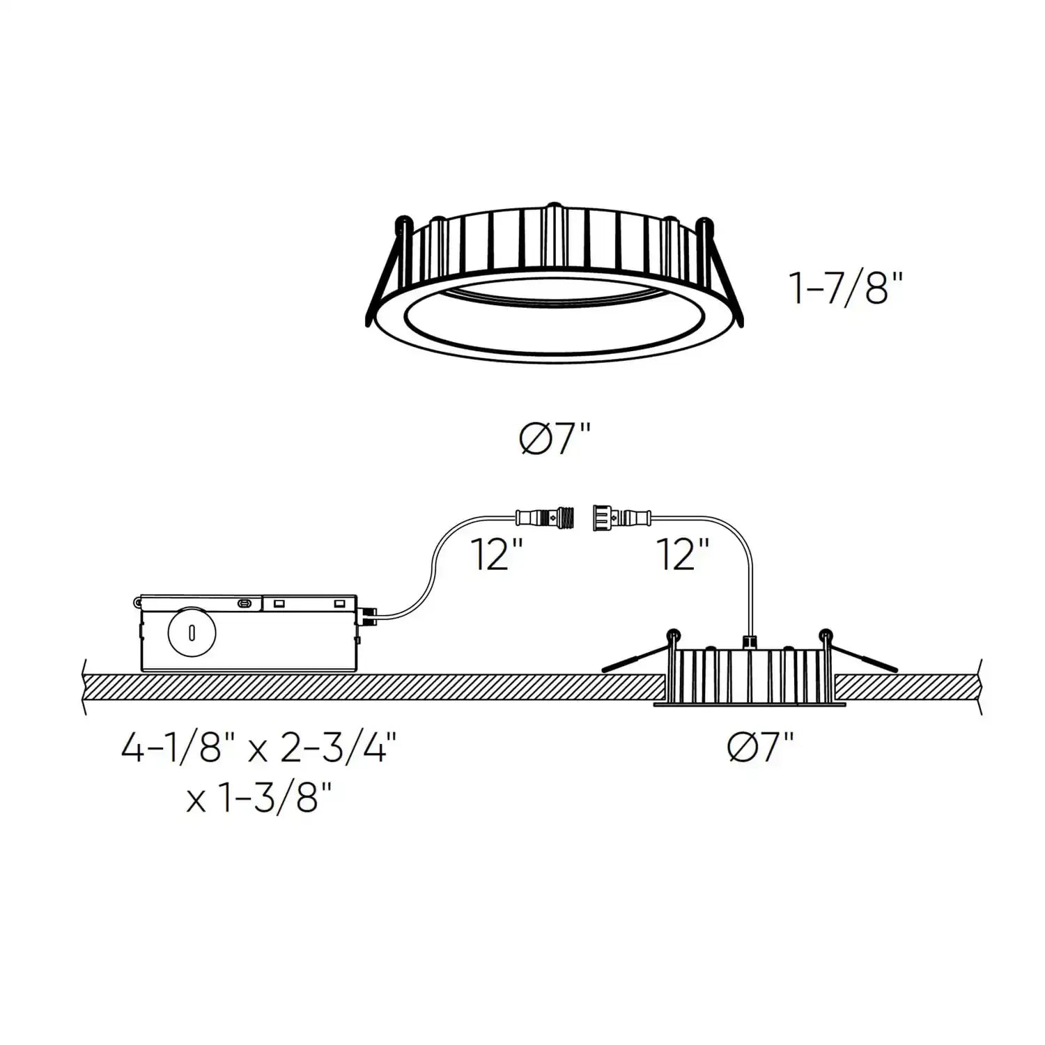 DALS, NOTCH PANEL LIGHT, FLUSH MOUNT CEILING LIGHTS