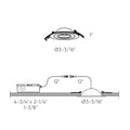 DALS, PIVOT GIMBAL LIGHT, FLUSH MOUNT CEILING LIGHTS