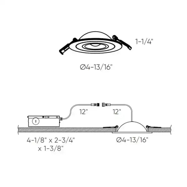 DALS, PIVOT GIMBAL LIGHT, FLUSH MOUNT CEILING LIGHTS 
