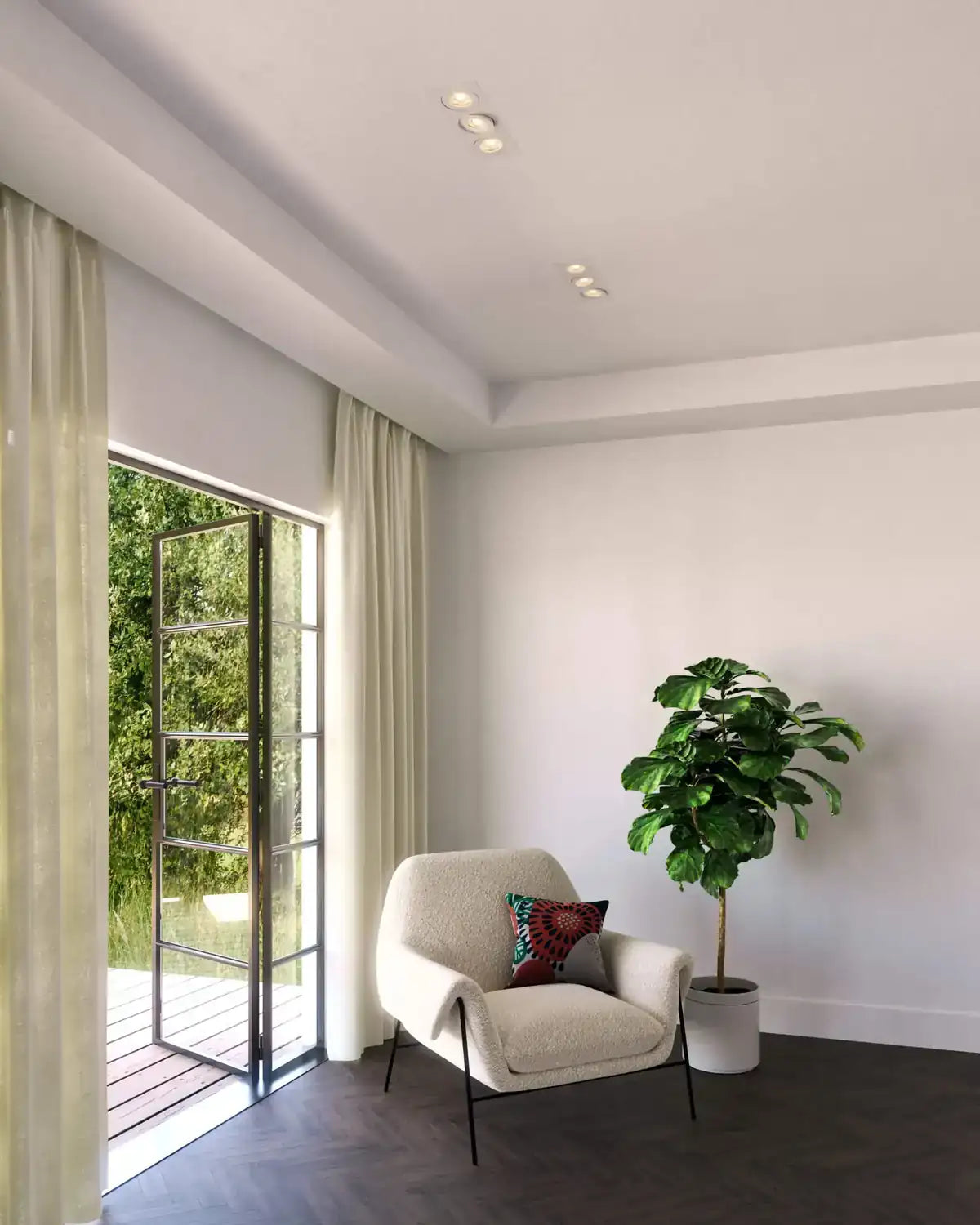 DALS, PIVOT GIMBAL LIGHT, FLUSH MOUNT CEILING LIGHTS 