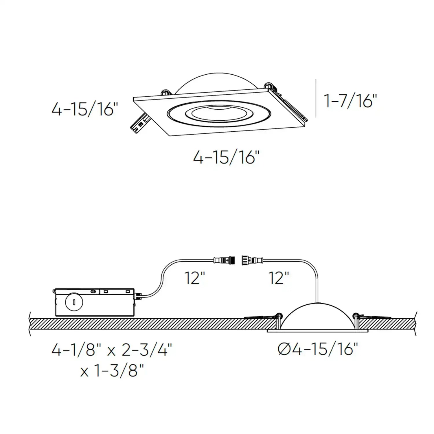 DALS, PIVOT GIMBAL LIGHT, FLUSH MOUNT CEILING LIGHTS