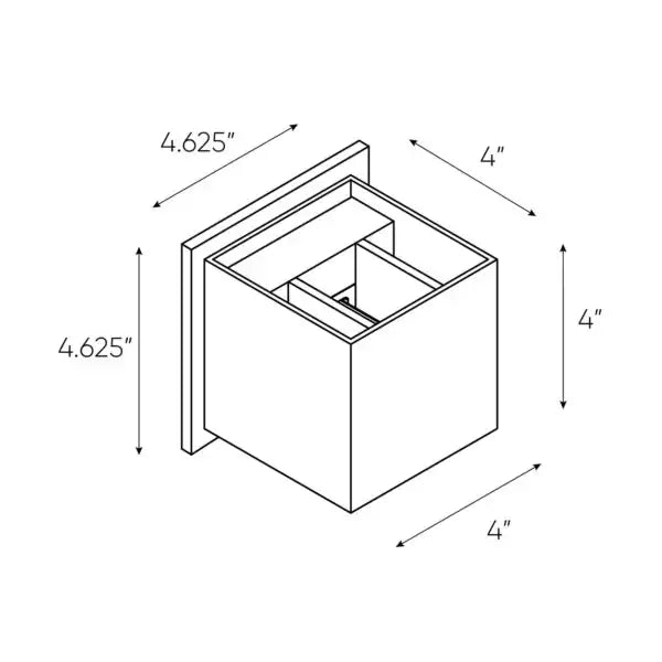 DALS, CUBIX WALL SCONCE, WALL SCONCES