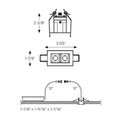 DALS, PINPOINT SPOT LIGHT, FLUSH MOUNT CEILING LIGHTS
