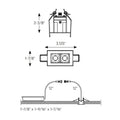 DALS, PINPOINT SPOT LIGHT, FLUSH MOUNT CEILING LIGHTS