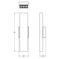 DALS, PINPOINT LINEAR WALL SCONCE, WALL SCONCES