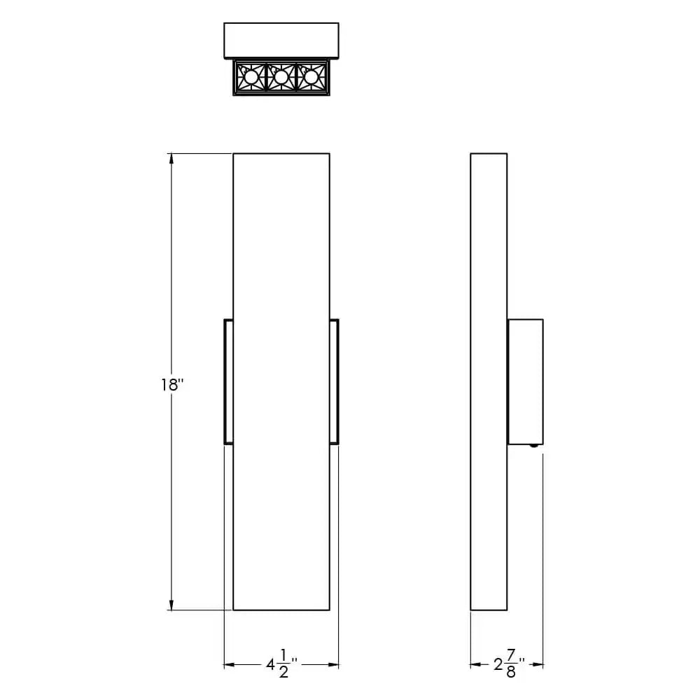 DALS, PINPOINT LINEAR WALL SCONCE, WALL SCONCES