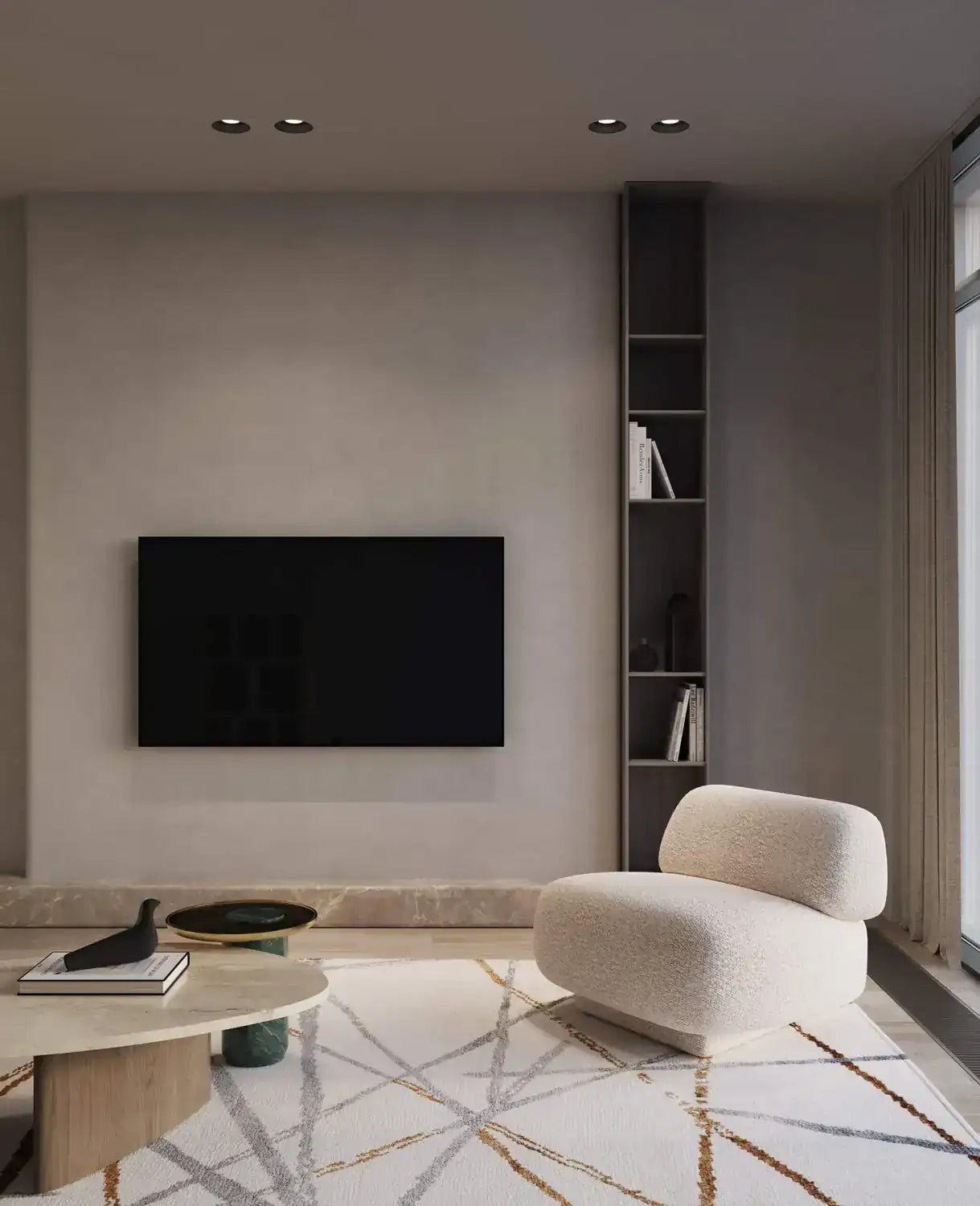 DALS, MODA REGRESSED LIGHT - BLACK, FLUSH MOUNT CEILING LIGHTS