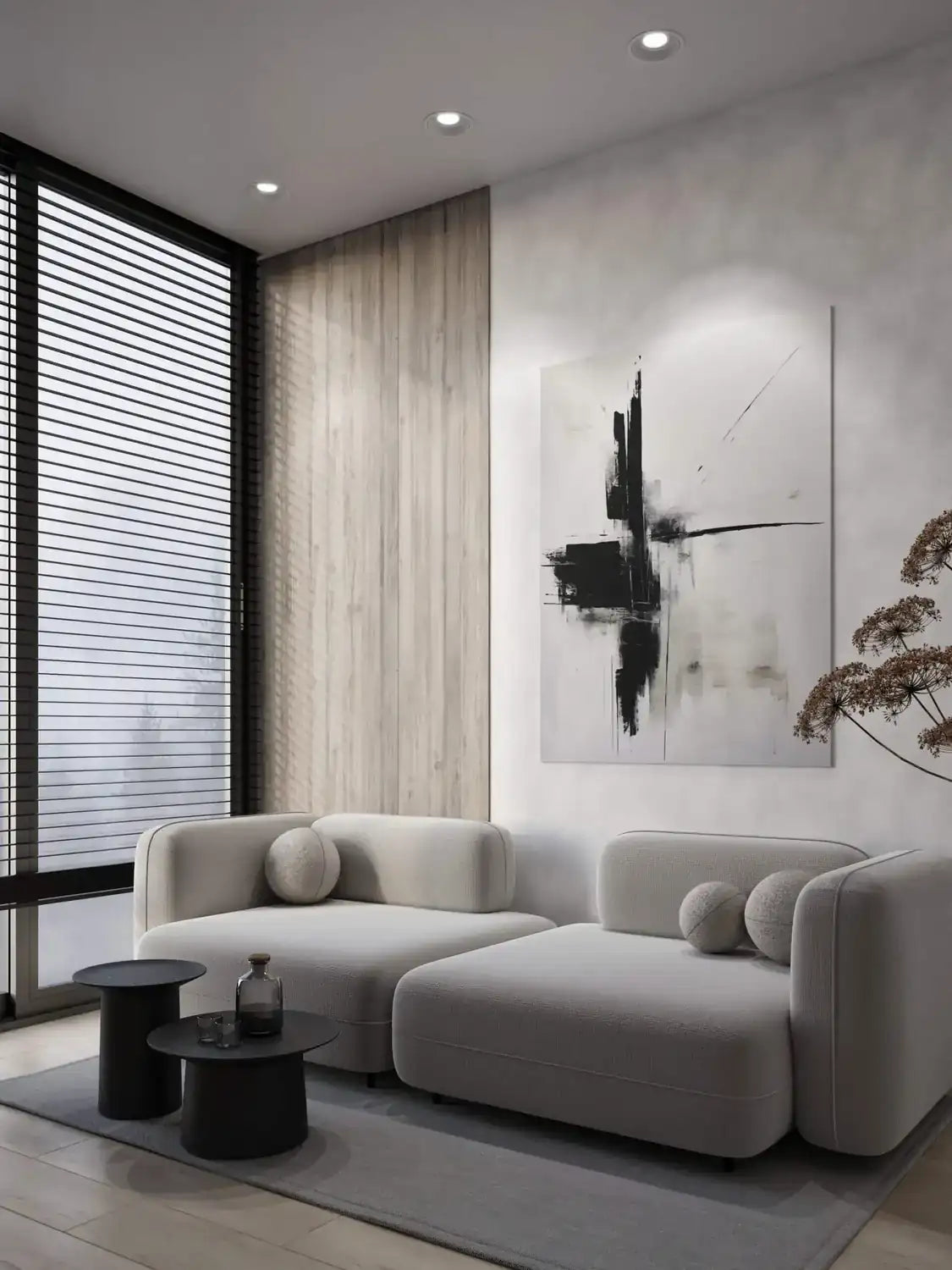 DALS, MODA REGRESSED LIGHT - BLACK, FLUSH MOUNT CEILING LIGHTS 