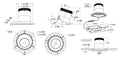 DALS, MODA DOWNLIGHT - ALZAK, FLUSH MOUNT CEILING LIGHTS