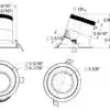 DALS, MODA DOWNLIGHT - GOLD, FLUSH MOUNT CEILING LIGHTS