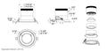 DALS, MODA REGRESSED LIGHT - BLACK, FLUSH MOUNT CEILING LIGHTS