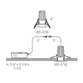 DALS, RGR RECESSED LIGHT | RGR2HP-CC-V-WH, FLUSH MOUNT CEILING LIGHTS