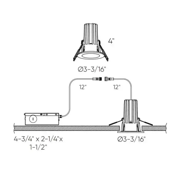 DALS, RGR RECESSED LIGHT | RGR2HP-CC-V-WH, FLUSH MOUNT CEILING LIGHTS