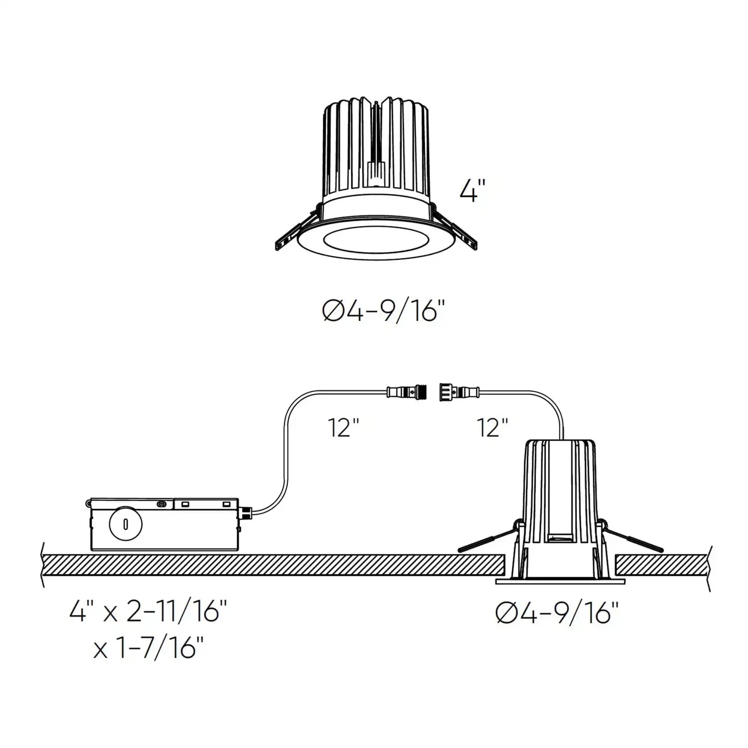 DALS, RGR RECESSED LIGHT | RGR4HP-CC-V-WH, FLUSH MOUNT CEILING LIGHTS