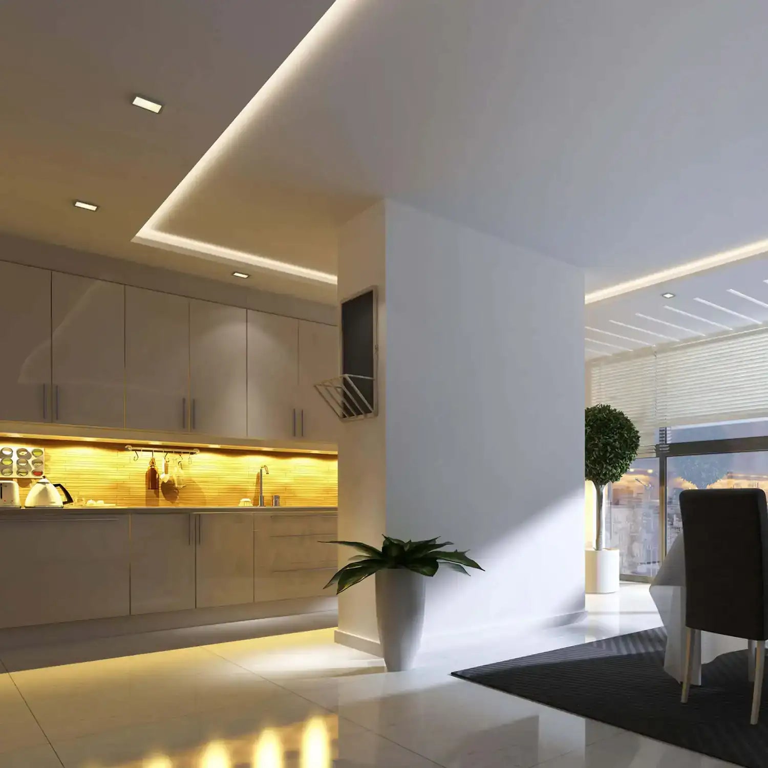 DALS, MYSTIQUE PANEL LIGHT, FLUSH MOUNT CEILING LIGHTS