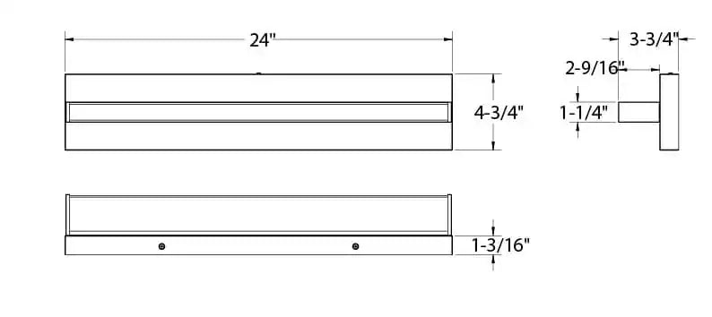 DALS, LEDGE VANITY | VAL24-CC-CH, VANITY LIGHT