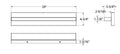 DALS, LEDGE VANITY | VAL24-CC-SN, VANITY LIGHT