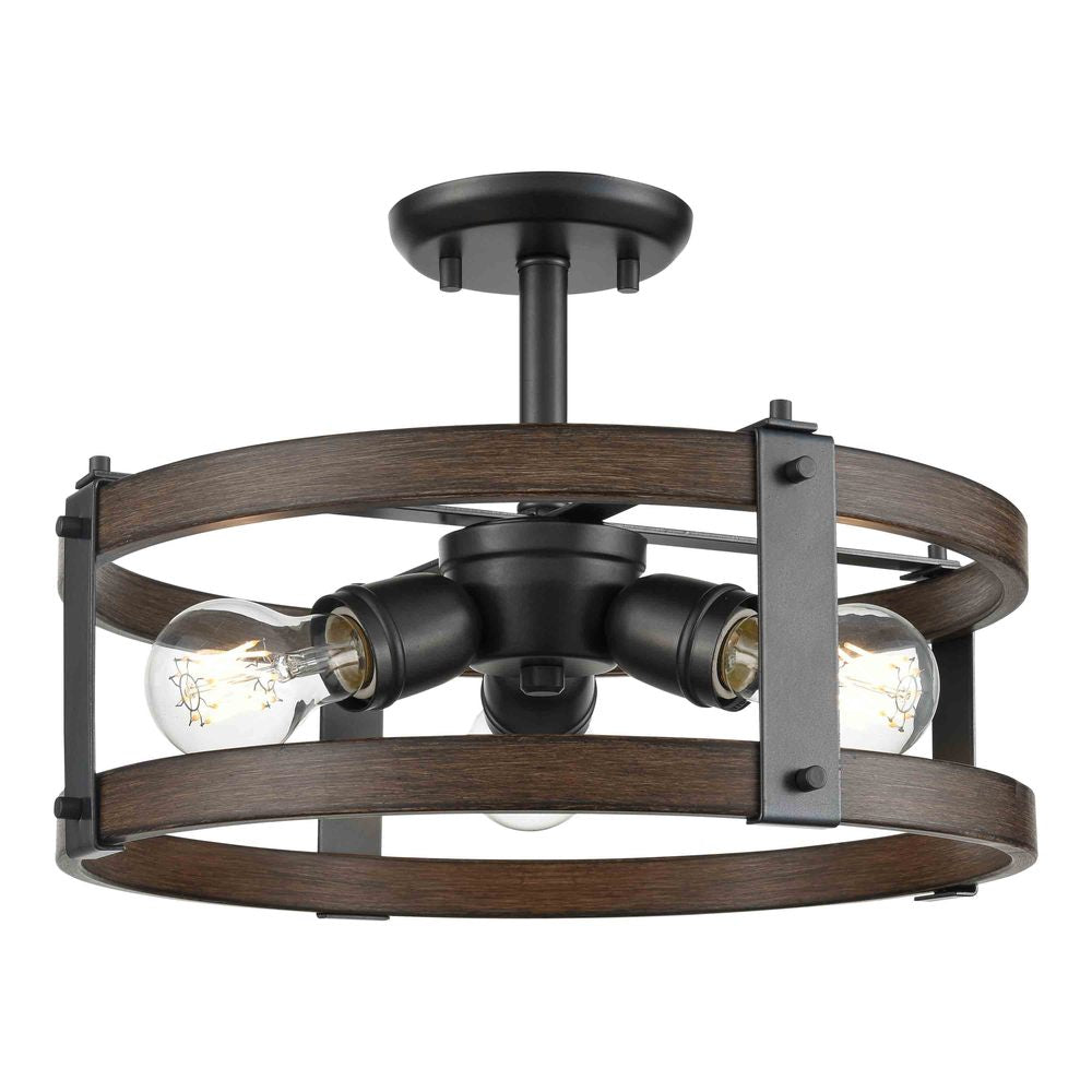 , OAKHURST SEMI-FLUSH MOUNT, SEMI FLUSH MOUNT LIGHT