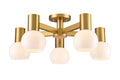 DVI, LILLOOET SEMI-FLUSH MOUNT, SEMI FLUSH MOUNT LIGHT