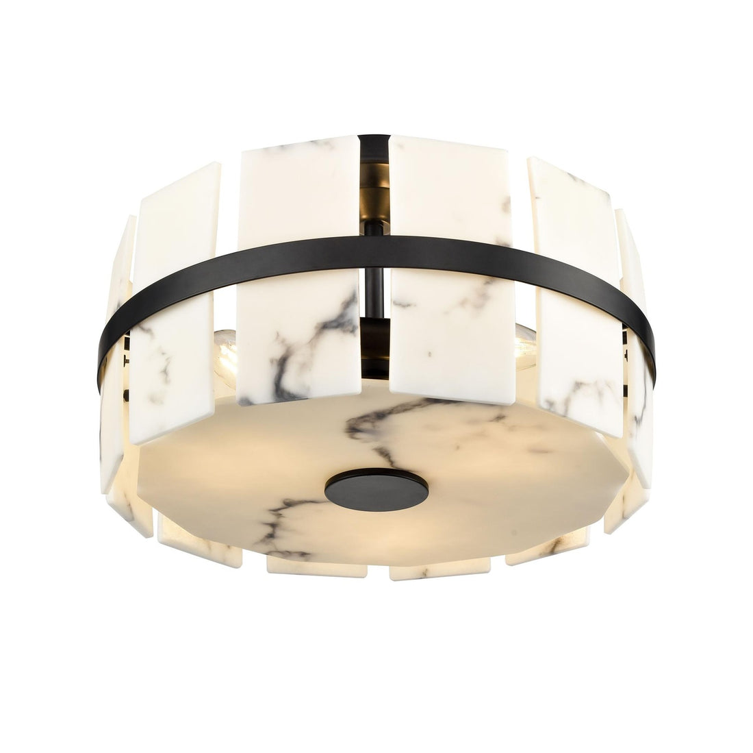 DVI, LUNA ALABASTER FLUSH MOUNT, FLUSH MOUNT CEILING LIGHTS