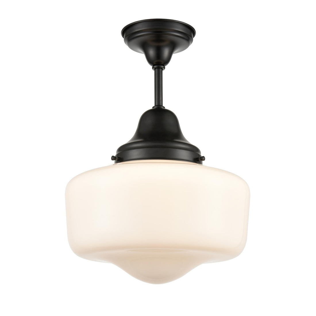 DVI, SCHOOLHOUSE SEMI-FLUSH MOUNT, SEMI FLUSH MOUNT LIGHT