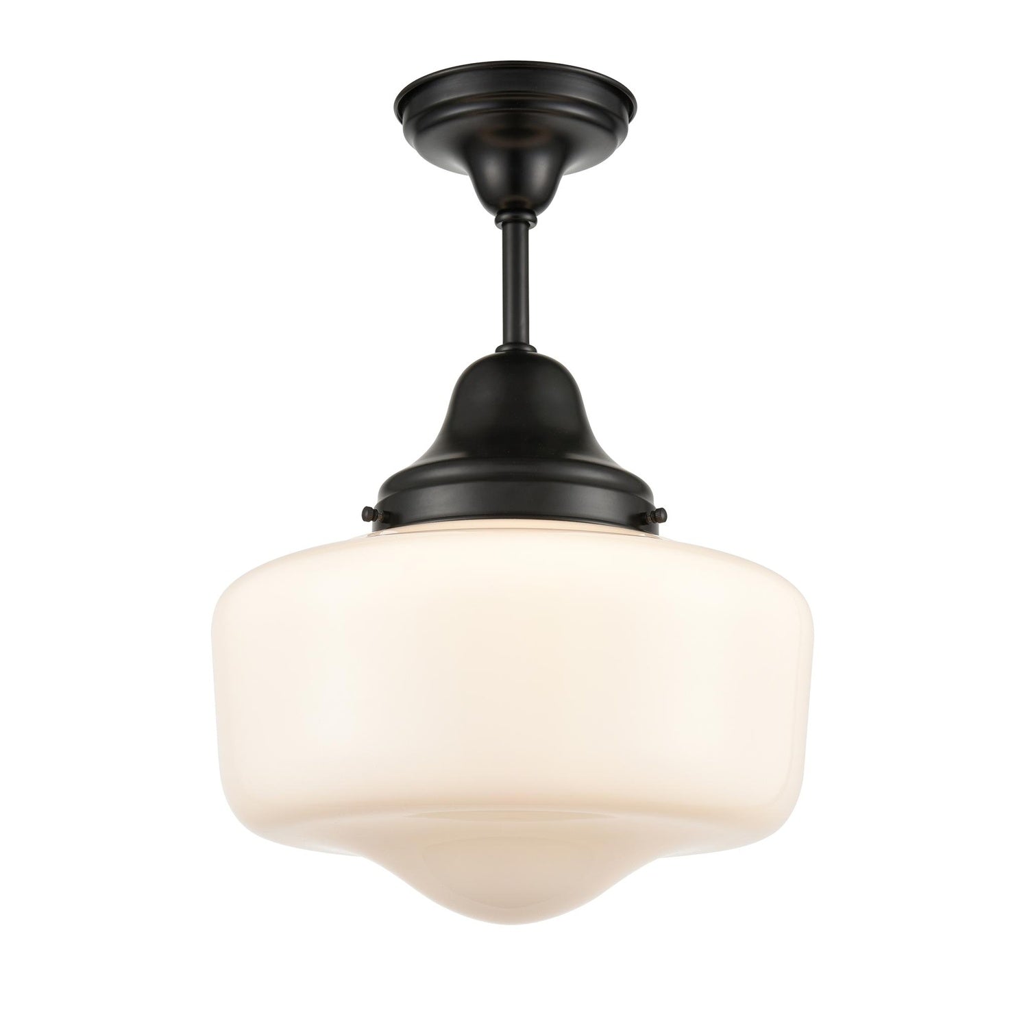 DVI, SCHOOLHOUSE SEMI-FLUSH MOUNT, SEMI FLUSH MOUNT LIGHT