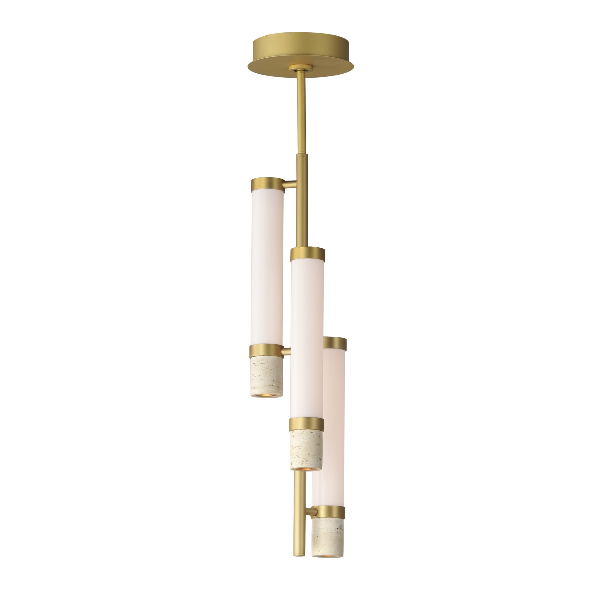 ET2, TRAVERTINE-MULTI-LIGHT PENDANT, CHANDELIER LIGHT