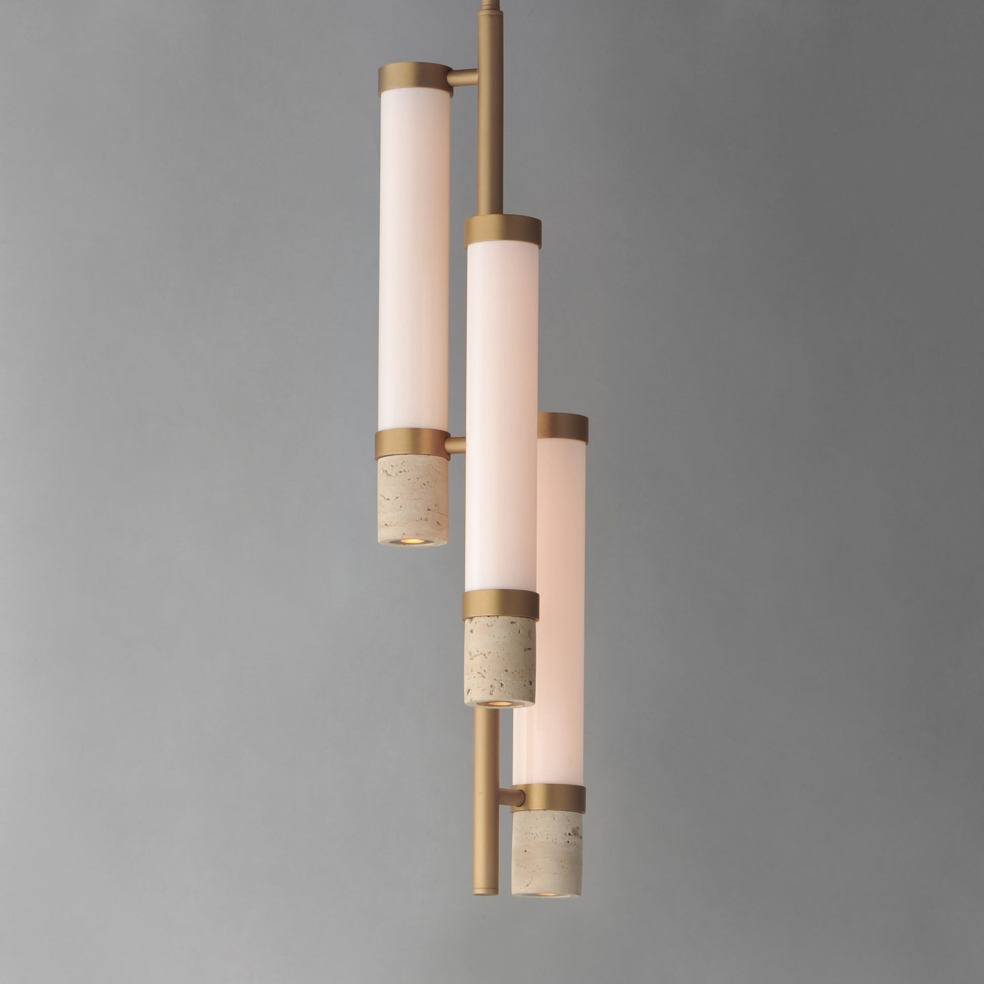 ET2, TRAVERTINE-MULTI-LIGHT PENDANT, CHANDELIER LIGHT