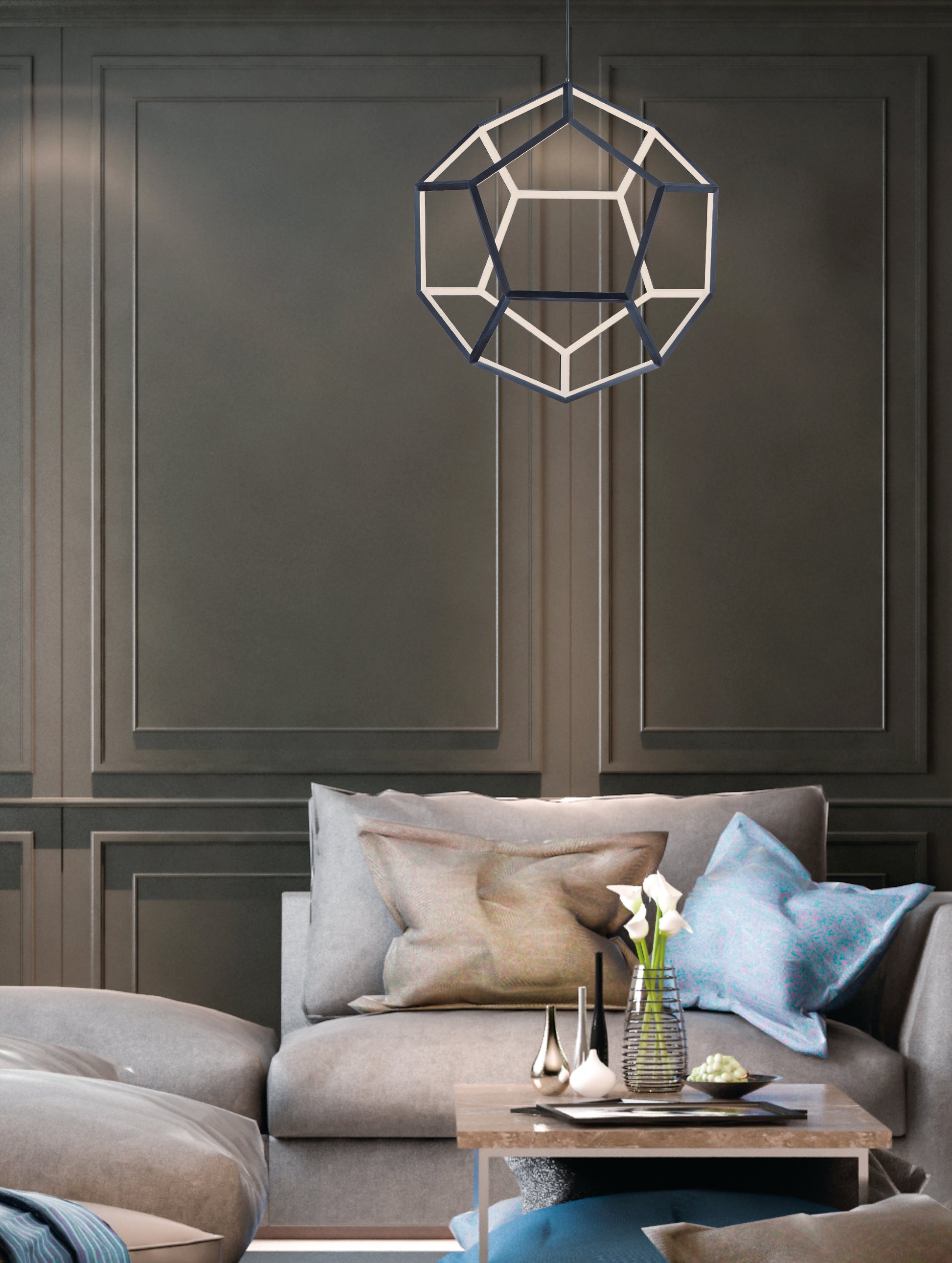 ET2, PENTA-PENDANT SYSTEM, CHANDELIER LIGHT