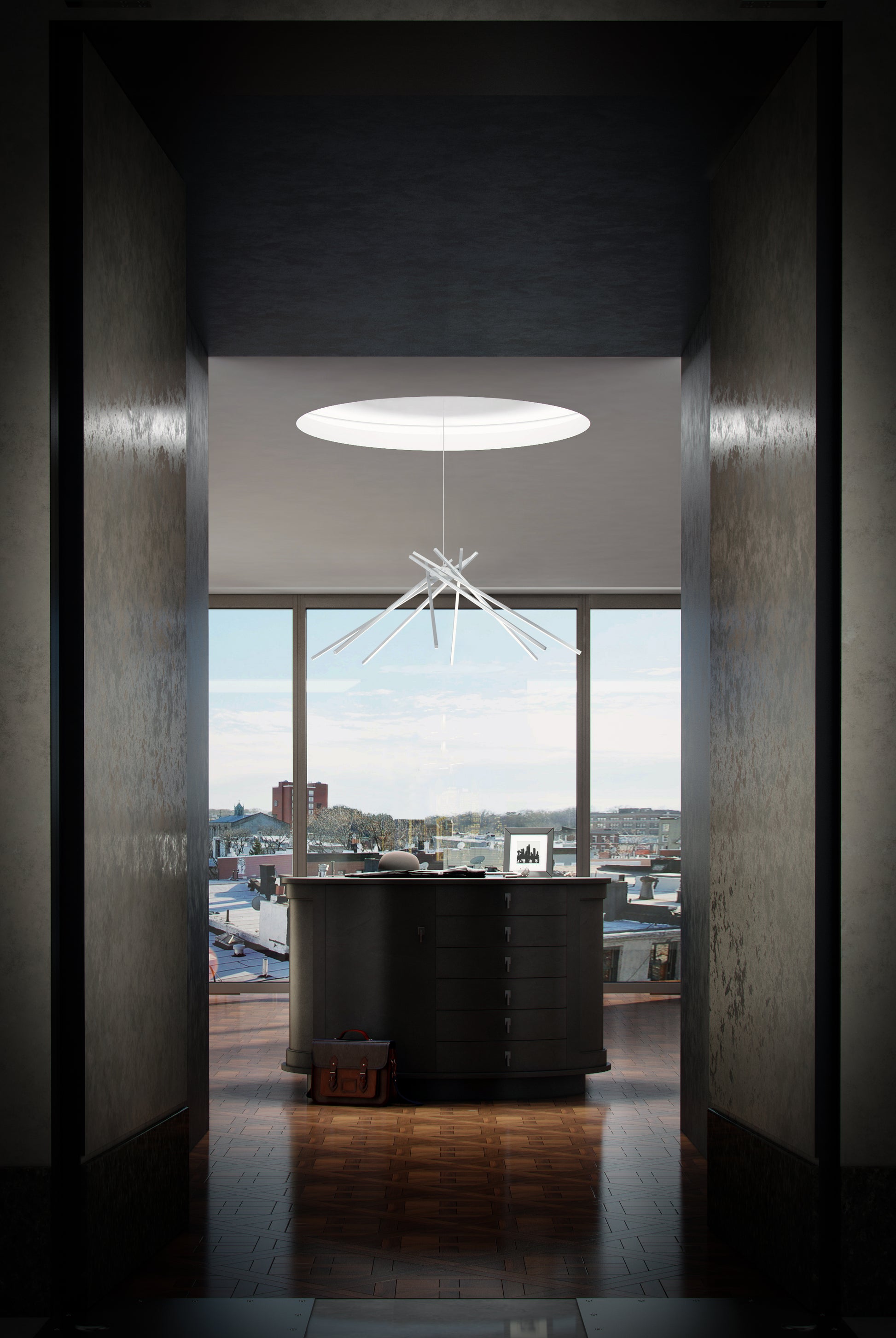 ET2, ALUMILUX ASTER-MULTI-LIGHT PENDANT, CHANDELIER LIGHT